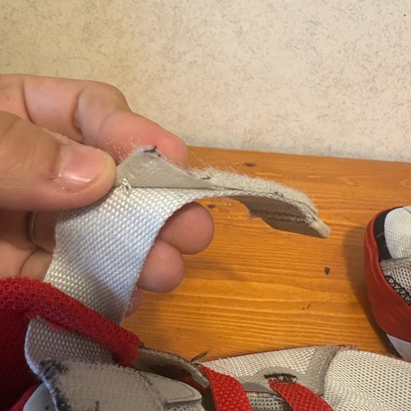 Nike Kids Boys Kyrie Flytrap Red and Gray Sneakers - Picture 7 of 8